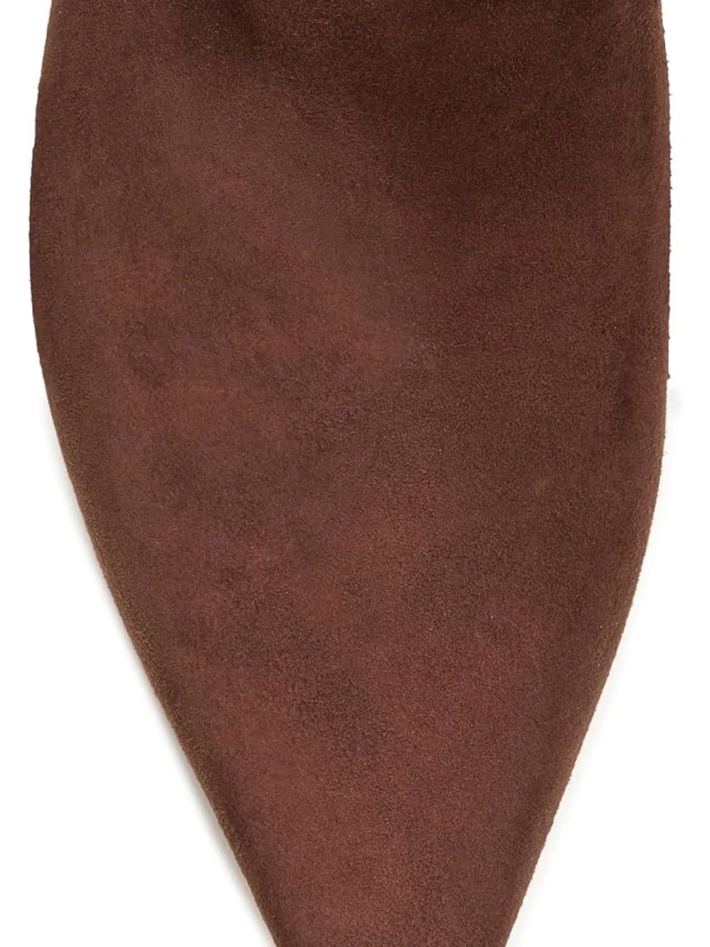 kate spade Brown Suede Knee-High Boots with Sculpted Kitten Heel